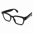 POJETIX P01 AI Smart Glasses – Front View, Black TR90 Frame with Built-in Camera